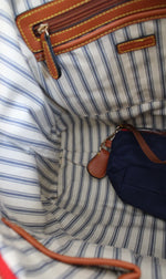 Dooney & Bourke Blue Nylon Wayfarer Tote