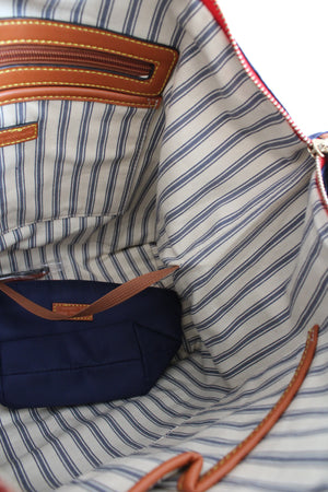 Dooney & Bourke Blue Nylon Wayfarer Tote