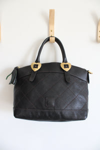 Dooney & Bourke Black Leather Quilted Hand Bag