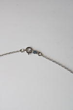 Dual Crystal Stone Sterling Silver Necklace