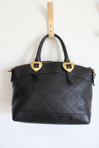 Dooney & Bourke Black Leather Quilted Hand Bag