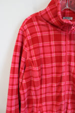 Old Navy Pink Plaid Fleece 1/4 Zip Pullover | XL