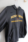 Nike Therma-Fit Fleece Lined Gray Minnesota Swimming & Diving Hoodie | M