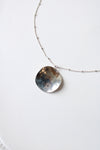 Hammered Sterling Silver Pendant Necklace