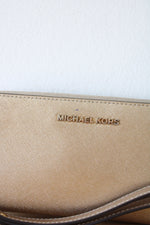 Michael Kors Gold Zip Around Wallet