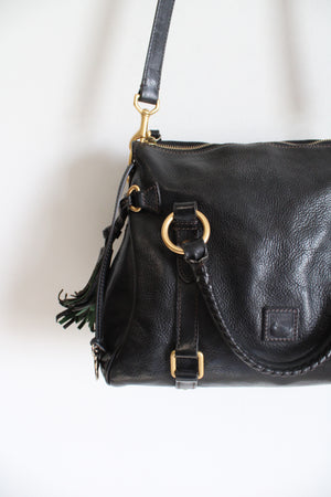 Dooney & Bourke Black Leather Florentine Satchel