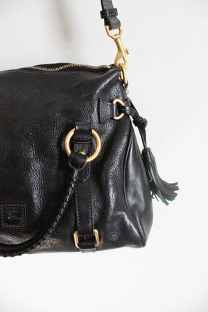 Dooney & Bourke Black Leather Florentine Satchel