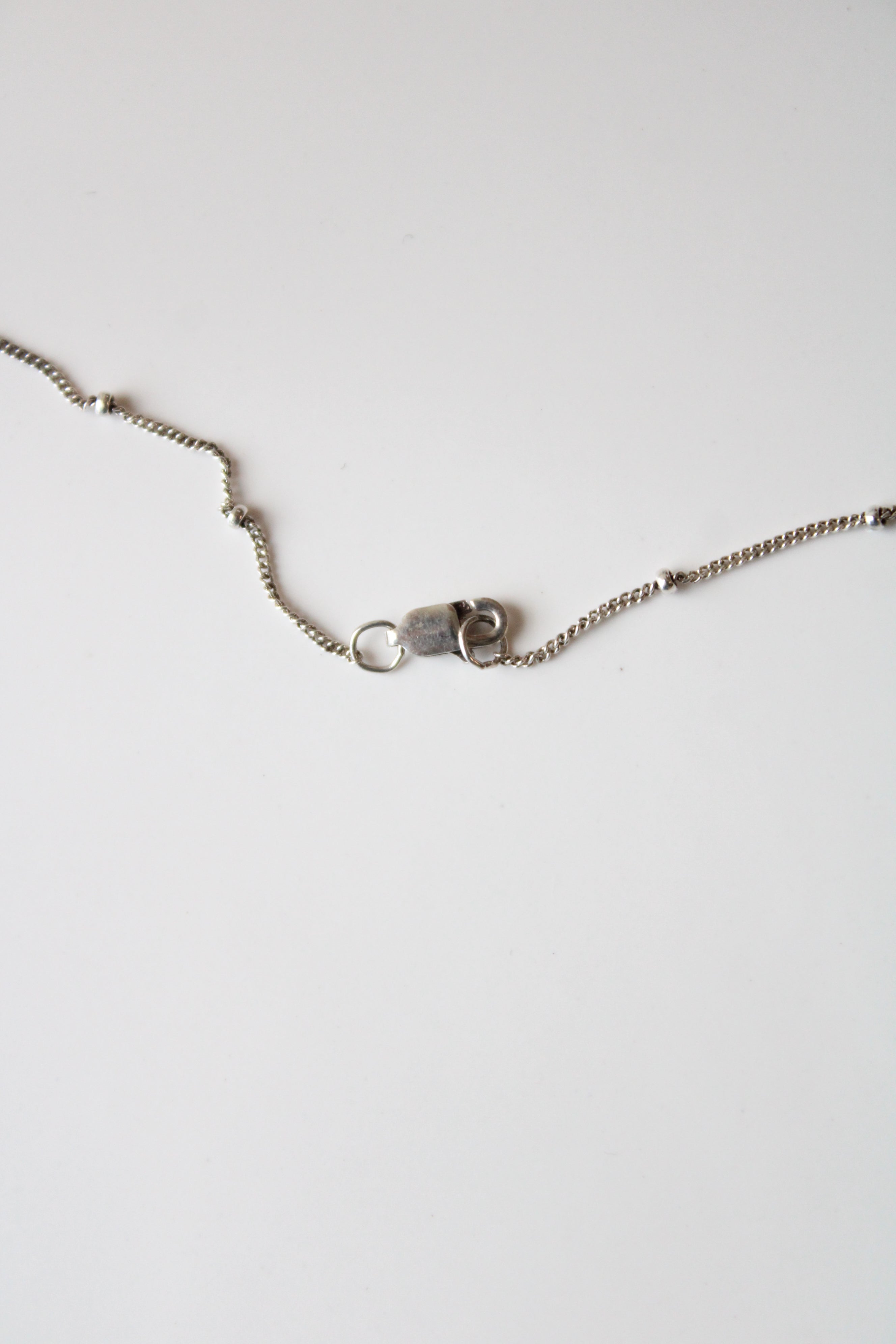 Hammered Sterling Silver Pendant Necklace