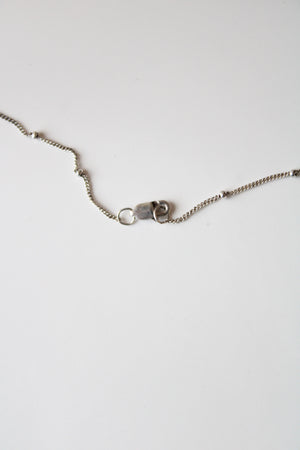 Hammered Sterling Silver Pendant Necklace