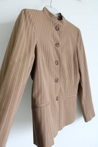 Liz Claiborne Brown Button Down Jacket | 8