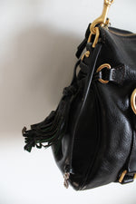 Dooney & Bourke Black Leather Florentine Satchel