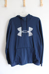 Under Armour Loose Fit Navy & Gray Hoodie | L