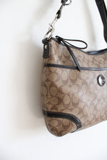 Coach Signature Peyton Brown Crossbody Bag