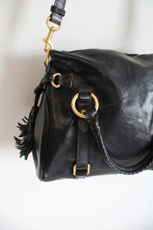 Dooney & Bourke Black Leather Florentine Satchel