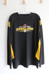 NFL Team Apparel Pittsburgh Steelers Black & Yellow Long Sleeved Shirt | XL