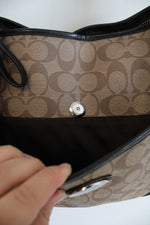Coach Signature Peyton Brown Crossbody Bag