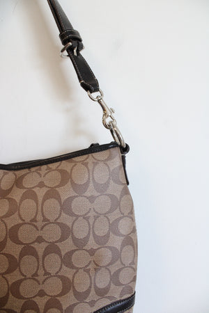 Coach Signature Peyton Brown Crossbody Bag