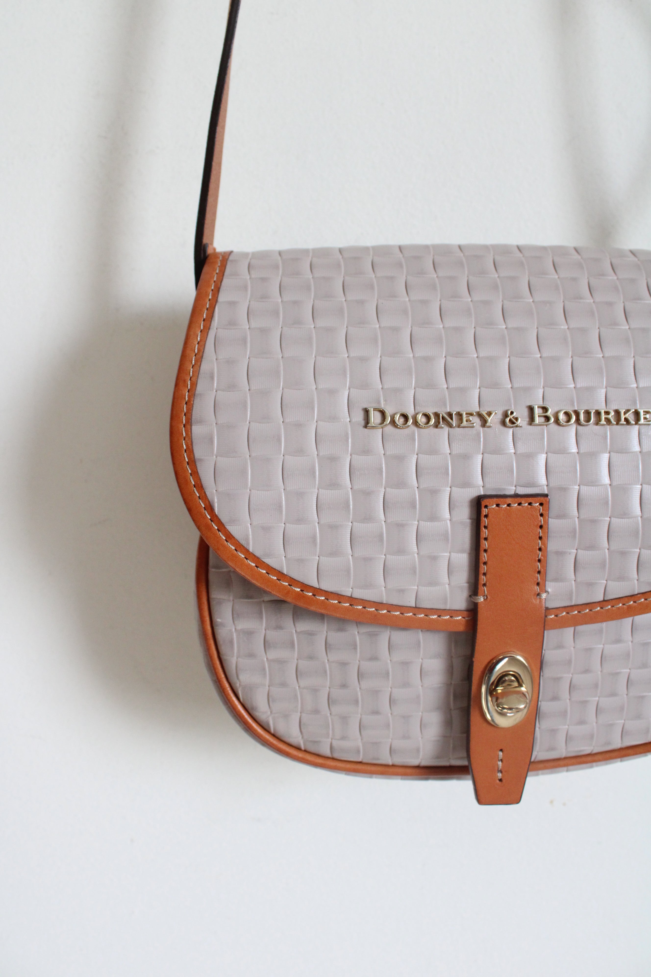 Dooney & Bourke Oyster Claremont Woven Crossbody Bag