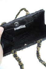Vintage Moyna Black Beaded Small Handbag
