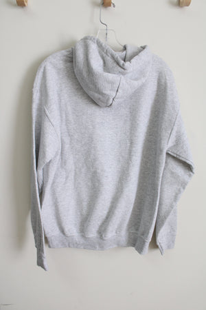 Gildan Heavy Blend Gray Penguin Hoodie | M