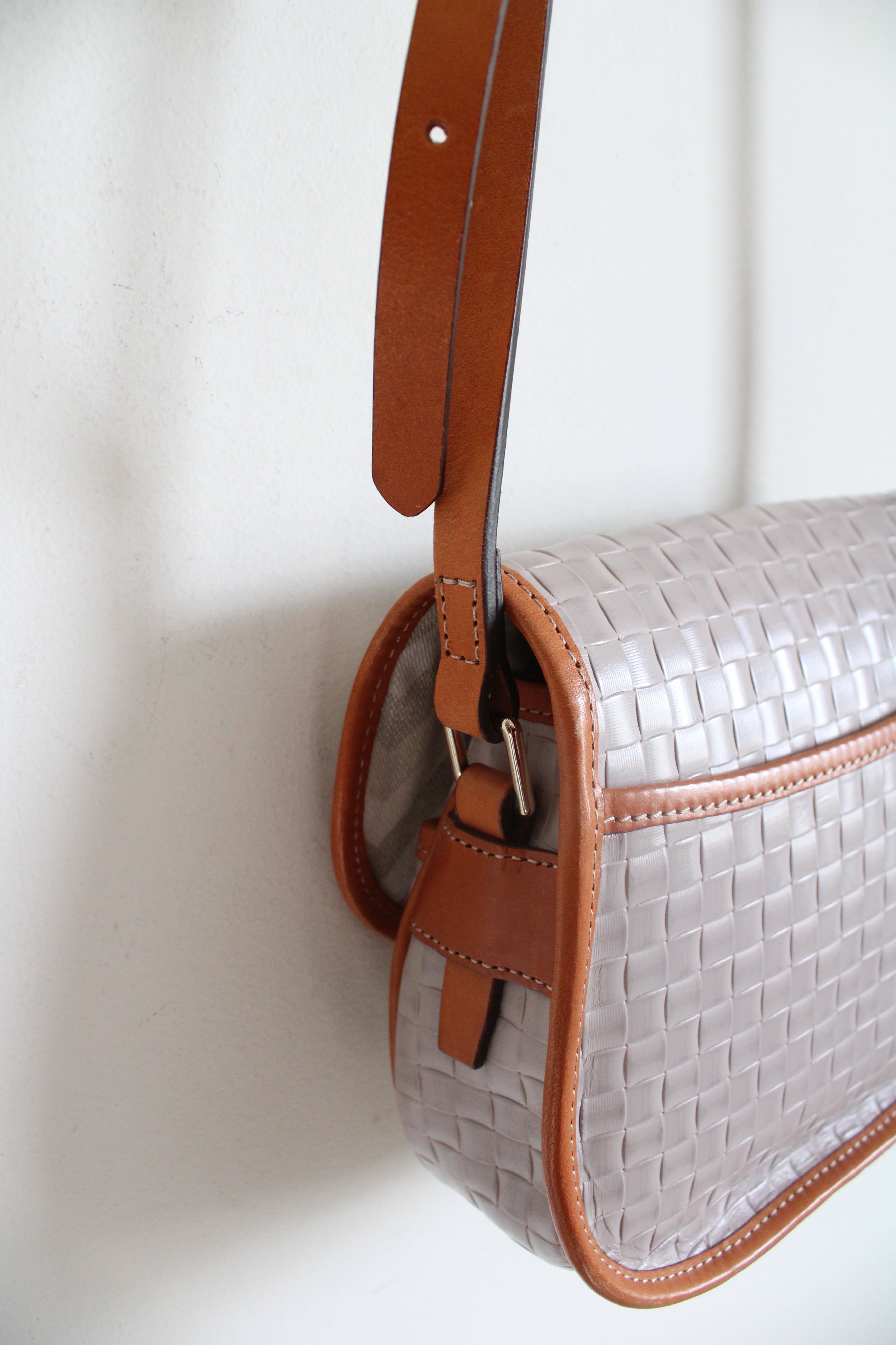 Dooney & Bourke Oyster Claremont Woven Crossbody Bag