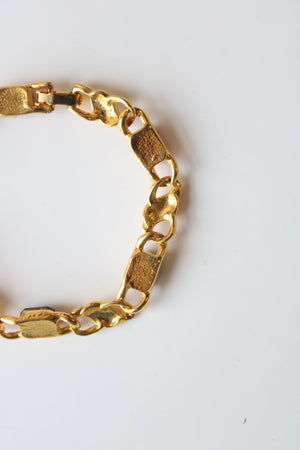 Multi-Colored Rhinestone Gold Chain Bracelet