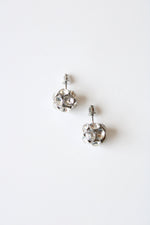 Clear Rhinestone Ball Stud Earrings