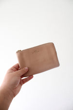 Coach Light Pink Shimmer Corner Zip Wristlet