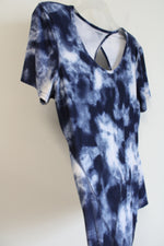 Old Navy Active Blue White Tie Dye Shirt | L