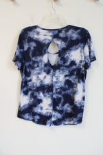 Old Navy Active Blue White Tie Dye Shirt | L