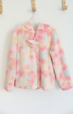 Isaac Mizrahi Multi-Colored Soft Fuzzy Jacket | Youth M (7/8)