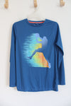 All In Motion Blue Basketball Long Sleeved Shirt | Youth XL (16)