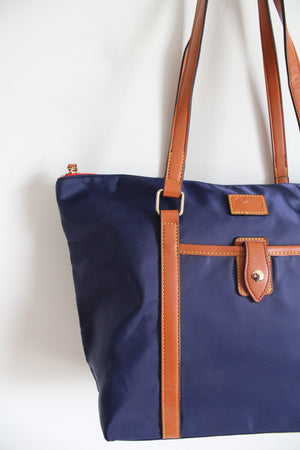 Dooney & Bourke Navy Wayfarer Nylon Tote