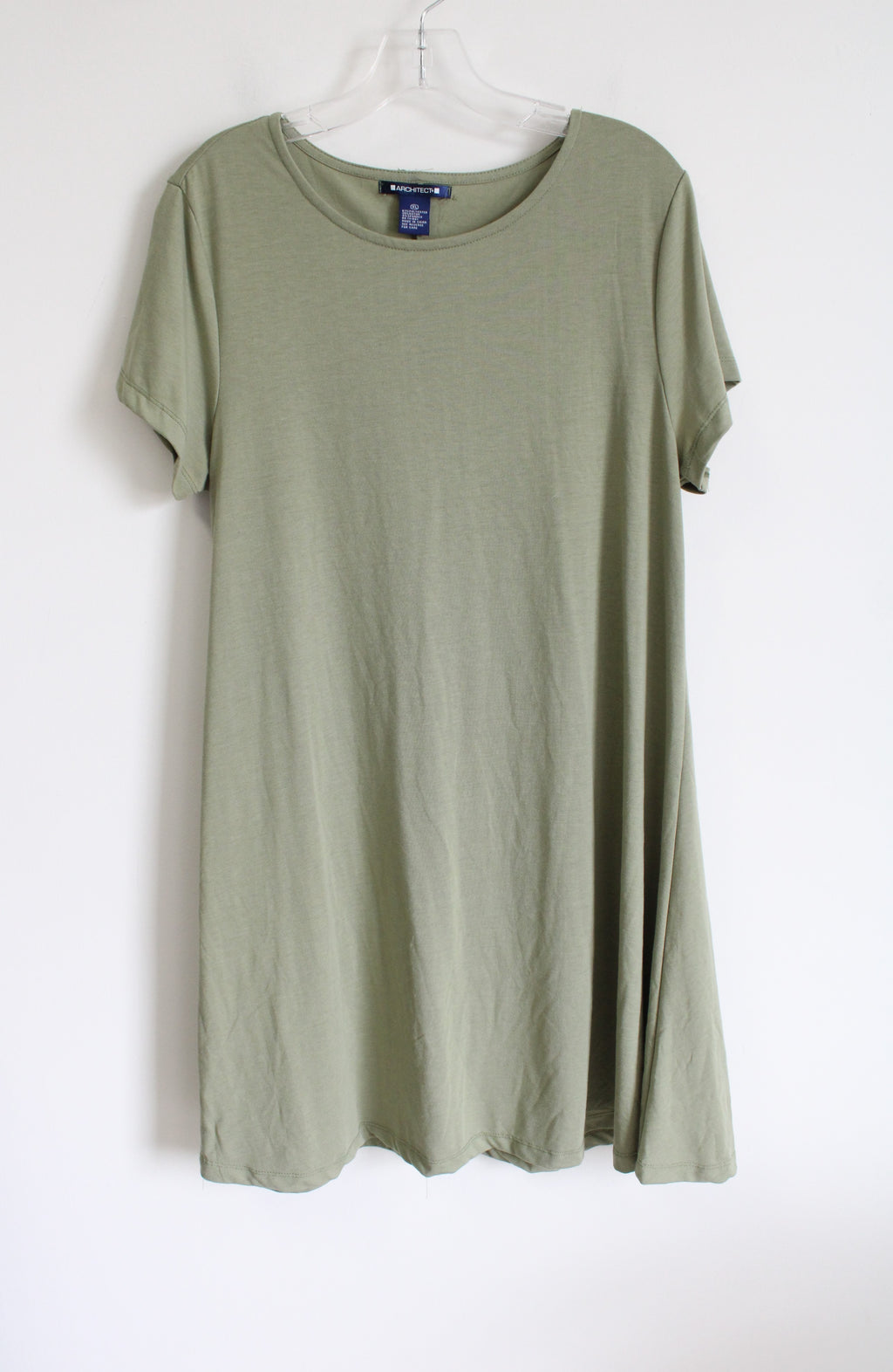 Architect Sage Green T-Shirt Pocket Dress | XL