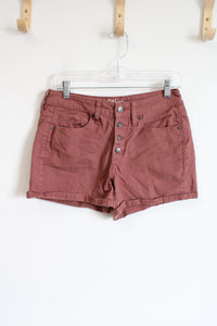 Universal Thread Dusty Pink Mauve High Waisted Denim Short | 4
