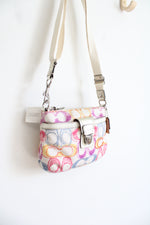 NEW Coach Signature Poppy Scribble Print Crossbody Bag