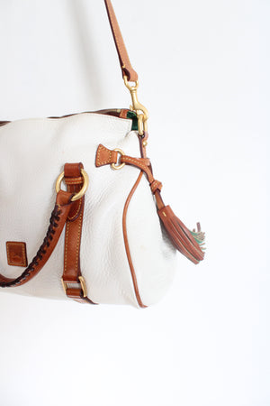 Dooney & Bourke White Leather Florentine Satchel