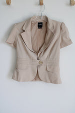 XOXO Tan Short Sleeved Blazer | M
