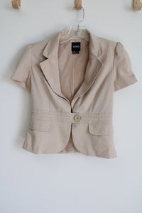 XOXO Tan Short Sleeved Blazer | M