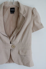 XOXO Tan Short Sleeved Blazer | M