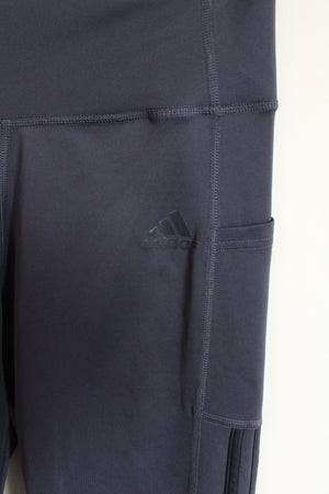 Adidas PrimeGreen AeroReady Dark Blue Capri Legging | M