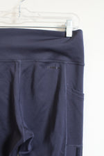 Adidas PrimeGreen AeroReady Dark Blue Capri Legging | M