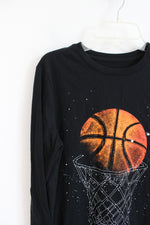 Cat & Jack Black Basketball Long Sleeved Shirt | Youth XL (16)