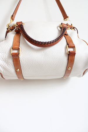 Dooney & Bourke White Leather Florentine Satchel