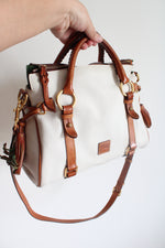 Dooney & Bourke White Leather Florentine Satchel