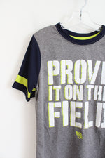 OshKosh B'Gosh Gray & Navy "Prove It On The Field" Shirt | Youth 8