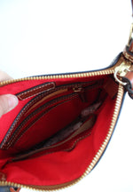 NEW Dooney & Bourke Blue Pebble Leather Letter Carrier Crossbody Bag