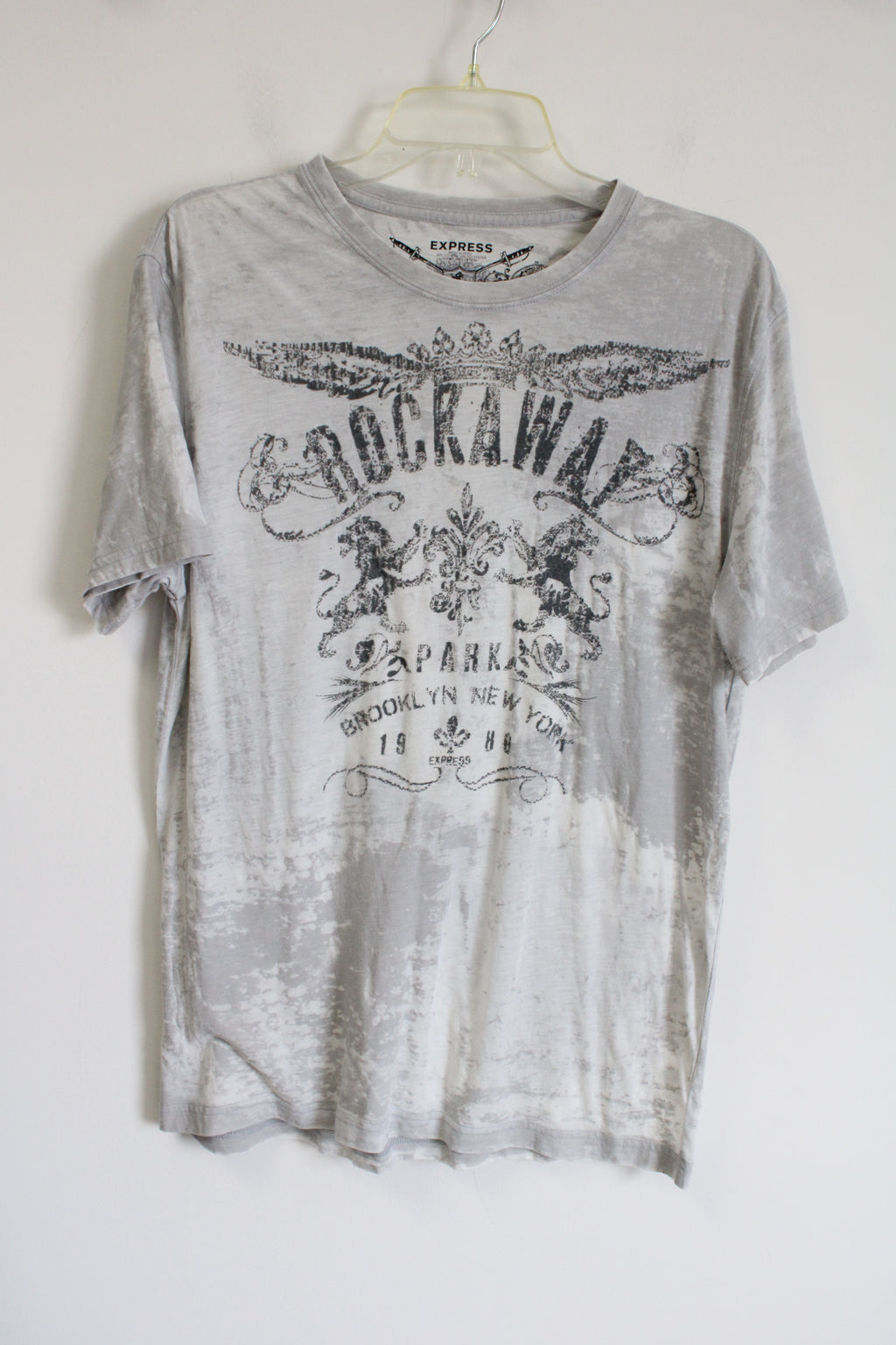 Express Rockaway Park Brooklyn New York Gray Shirt | L