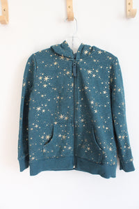 Cat & Jack Blue & Gold Star Jacket | Youth M (7/8)