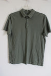 Apt. 9 Premier Flex Solid Olive Green Polo Shirts | L